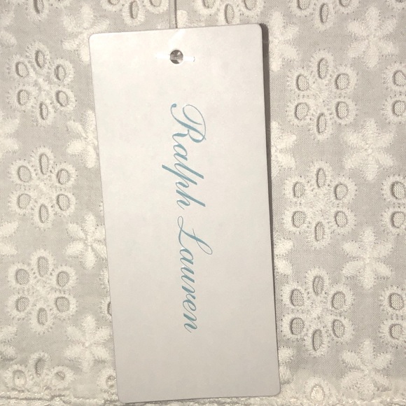 RALPH LAUREN EYELET TUNIC & PINK GINGHAM LEGGINGS - Picture 3 of 5